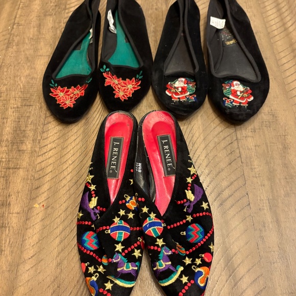 Three pairs of 8.5 Christmas shoes - Picture 2 of 3